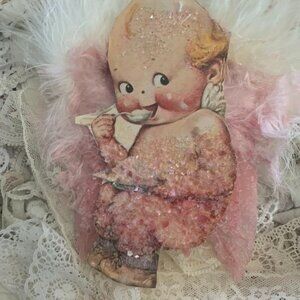 KEWPIE ORNAMENT VINTAGE STYLING*CUT 2 LAYERS*CUT IN 2 LAYERS*CHRISTMAS ANY TIME